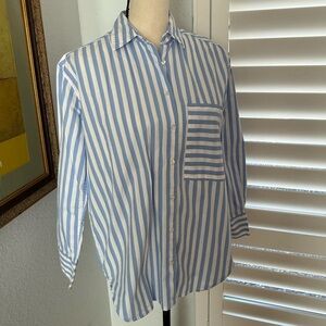 Striped button down shirt